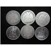 Image 1 : 6 ASSORTED 1850'S SEATED LIBERTY DIMES