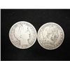 Image 1 : 1907-D & 1912-S BARBER HALF DOLLARS
