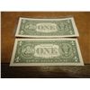 Image 2 : 2-2003-A $1 FRN'S LOW CONSECUTIVE SERIAL 'S (UNC)