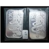 Image 1 : 2-1OZ. .999 FINE SILVER INGOTS RAND REFINERY