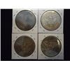 Image 2 : 1893,95,98 & 99 BARBER HALF DOLLARS