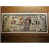 Image 1 : 2009 $5 DISNEY DOLLARS CRISP UNC