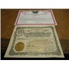 Image 1 : 2 VINTAGE STOCK CERTIFICATES SEE DESCRIPTION