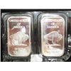 Image 2 : 2-1 OUNCE .999 FINE SILVER INGOTS INDIAN / BUFFALO