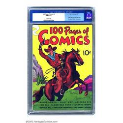 100 Pages of Comics #1 (Dell, 1937) CGC NM- 9.2 Off-white pages. The square binding and stiff cov...