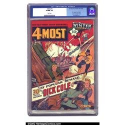 4 Most #1 (Novelty Press, 1941) CGC VF/NM 9.0 White pages. This key issue features the Target by...