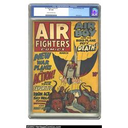 Air Fighters Comics #6 (Hillman 1943) CGC VF 8.0 Cream to off-white pages. Japanese soldiers pict...