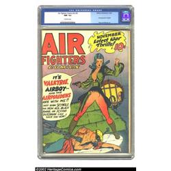 Air Fighters Comics Vol. 2, #2, Crowley pedigree (Hillman Fall, 1943) CGC NM- 9.2 Off-white pages...