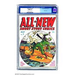 All-New Comics #3 (Harvey, 1943) CGC VF/NM 9.0 Off-white to white pages. This classic Nazi war co...