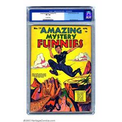 Amazing Mystery Funnies #19 (Centaur, 1940) CGC VF+ 8.5 Off-white pages. No Basil Wolverton colle...