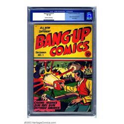 Bang-Up Comics #1 (Progressive Publishers, 1941) CGC VF 8.0 Off-white to white pages. Maybe it wa...