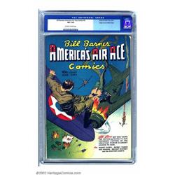 Bill Barnes Comics #3 Mile High pedigree (Street & Smith, 1941) CGC VF+ 8.5 Off-white to white pa...