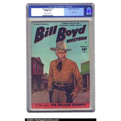 Bill Boyd Western #1 (Fawcett, 1950) CGC VF/NM 9.0 Off-white to white pages. For a few years this...