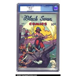 Black Swan Comics #1 (MLJ, 1945) CGC NM+ 9.6 Off-white pages. Man! If you're like us, you hadn't...