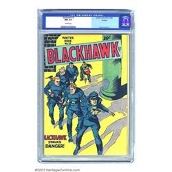 Blackhawk #13 Rockford pedigree (DC, 1946) CGC NM- 9.2 Off-white pages. This title's longevity wa...