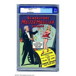 Blackstone, Master Magician Comics #1 (Vital Publications, 1946) CGC VF/NM 9.0 White pages. Here'...