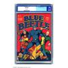 Image 1 : Blue Beetle #8 (Feature, 1941) CGC VF+ 8.5 Off-white pages. Nicholas did much of the early art on...