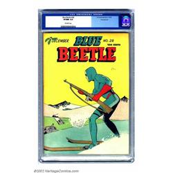 Blue Beetle #28 Pennsylvania pedigree (Fox Features Syndicate, 1943) CGC VF/NM 9.0 Off-white page...