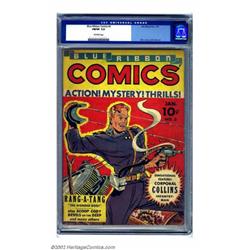 Blue Ribbon #3 (MLJ, 1940) CGC FN/VF 7.0 Off-white pages. Corporal Collins' cover appearance by C...