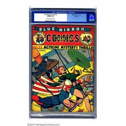 Blue Ribbon #22 Rockford (MLJ, 1942) CGC VF/NM 9.0 Cream to off-white pages. In the final issue o...