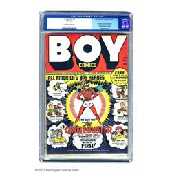 Boy Comics #3 (Lev Gleason, 1942) CGC VF- 7.5 Off-white to white pages. Daredevil creators Charle...