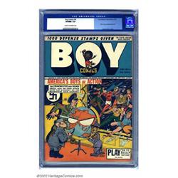 Boy Comics #4 (Lev Gleason, 1942) CGC VF/NM 9.0 Cream to off-white pages. This great Charles Biro...
