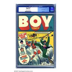 Boy Comics #8 (Lev Gleason, 1943) CGC VF/NM 9.0 Cream to off-white pages. Only a handful of comic...