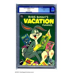 Bugs Bunny's Vacation Funnies #3 File copy (Dell, 1953) CGC NM 9.4 Off-white pages. Forget for a...