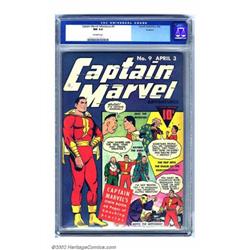 Captain Marvel Adventures #9 Rockford pedigree (Fawcett, 1942) CGC NM 9.4 Off-white pages. Captai...