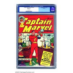 Captain Marvel Adventures #25 Rockford pedigree (Fawcett, 1943) CGC NM- 9.2 Off-white pages. The...