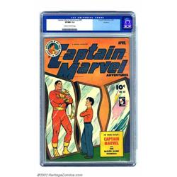 Captain Marvel Adventures #45 Rockford pedigree (Fawcett, 1945) CGC VF/NM 9.0 Cream to off-white...