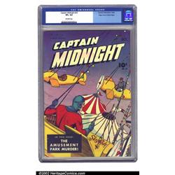 Captain Midnight #25 Mile High pedigree (Fawcett, 1944) CGC VF+ 8.5 Off-white pages. Captain Midn...