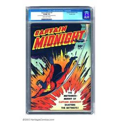 Captain Midnight #41, Double Cover (Fawcett, 1946) CGC VF/NM 9.0 Cream to light tan pages. If you...