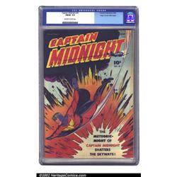 Captain Midnight #41 Mile High pedigree (Fawcett, 1946) CGC FN/VF 7.0 Off-white to white pages. D...