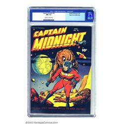 Captain Midnight #50 Mile High pedigree (Fawcett, 1947) CGC NM- 9.2 Off-white to white pages. Cap...