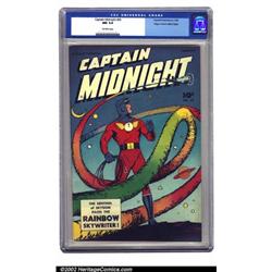 Captain Midnight #59 Mile High Pedigree (Fawcett, 1948) CGC NM 9.4 Off-white pages. An absolutely...