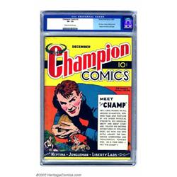 Champion Comics #2 (Harvey, 1939) CGC VF- 7.5 Cream to off-white pages. This early Harvey offerin...