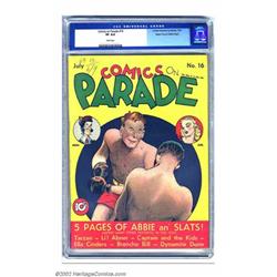 Comics On Parade #16 Mile High pedigree (United Features Syndicate, 1939) CGC VF 8.0 White pages....