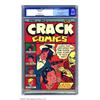 Image 1 : Crack Comics #1 (Quality, 1941) CGC FN 6.0 Off-white pages. This issue features the origin and fi...