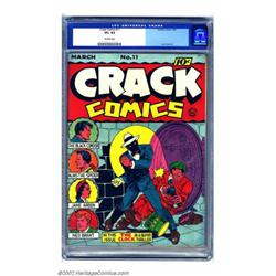 Crack Comics #11 (Quality, 1941) CGC VF+ 8.5 Off-white pages. One of Quality Comics' earliest tit...