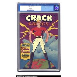 Crack Comics #31 Rockford pedigree (Quality, 1943) CGC NM+ 9.6 White pages. It should be no surpr...