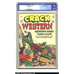 Crack Western #65 Mile High pedigree (Quality, 1950) CGC NM+ 9.6 Off-white pages. Edgar Church wa...