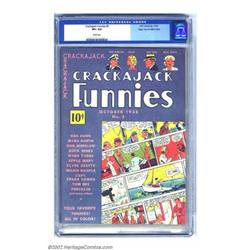 Crackajack Funnies #5 Mile High pedigree (Dell, 1938) CGC VF+ 8.5 White pages. This fantastic boo...