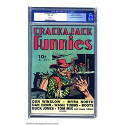 Crackajack Funnies #15 Mile High pedigree (Dell, 1939) CGC VG+ 4.5 Off-white pages. Buck Jones sl...