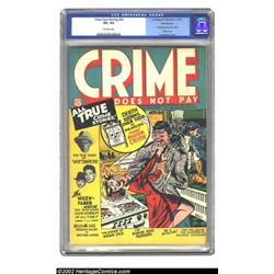 Crime Does Not Pay #24 Pennsylvania pedigree (Lev Gleason, 1942) CGC VF+ 8.5 Off-white pages. You...