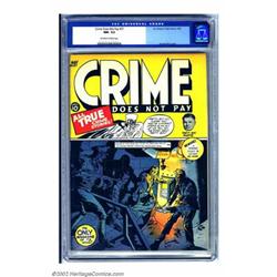 Crime Does Not Pay #27 (Lev Gleason, 1943) CGC NM- 9.2 Off-white to white pages. The unusual comb...