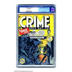 Crime Does Not Pay #27 (Lev Gleason, 1943) CGC VF+ 8.5 Off-white to white pages. There are no bet...