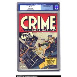Crime Does Not Pay #35 Mile High pedigree (Lev Gleason, 1944) CGC NM- 9.2 Off-white to white page...