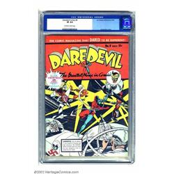 Daredevil Comics #8 (Lev Gleason, 1942) CGC VF 8.0 Off-white to white pages. Charles Biro keeps t...