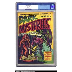 Dark Mysteries #1 (Master Publications, 1951) CGC NM- 9.2 White pages. Wally Wood's cover and 8-p...